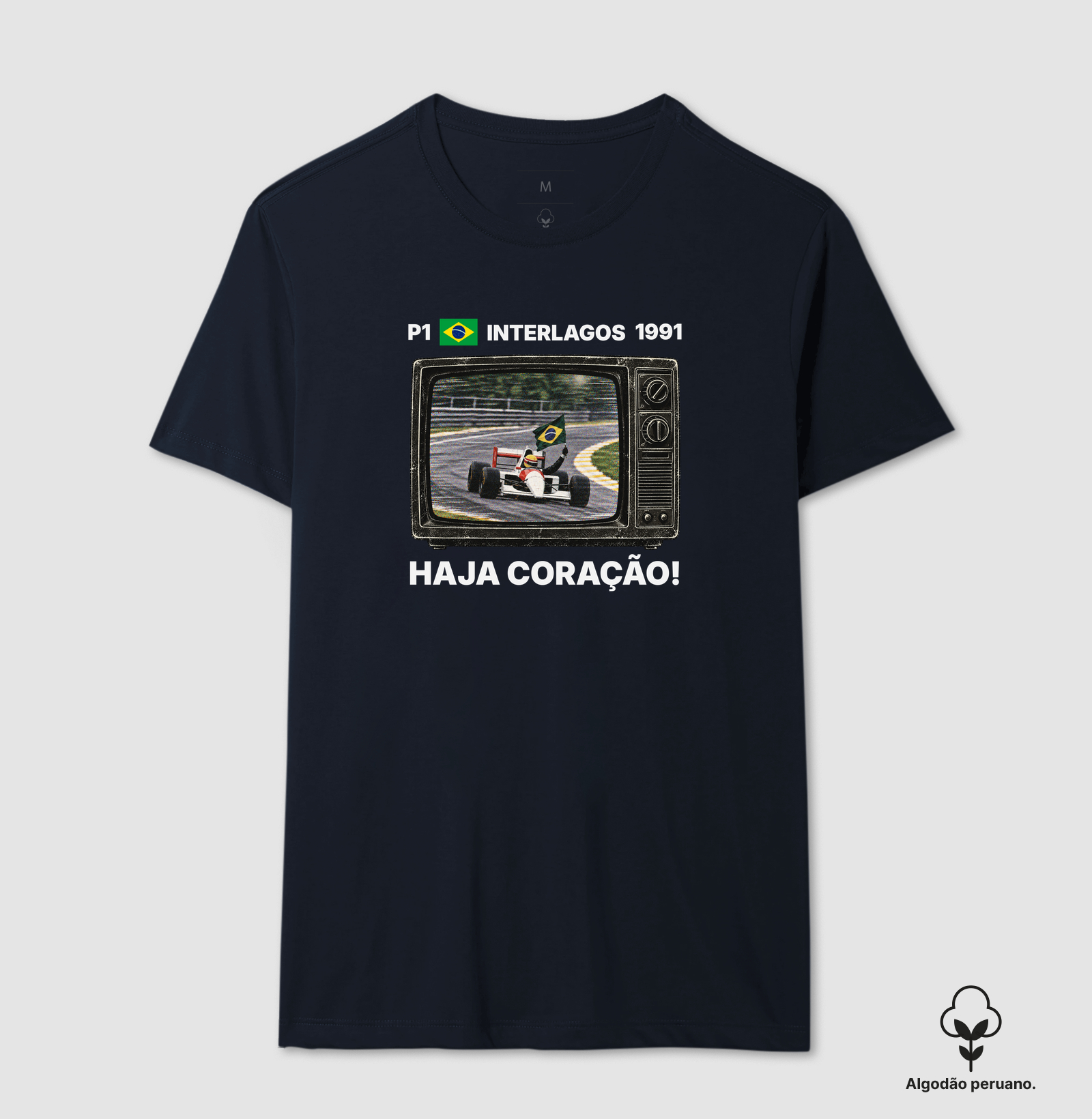 Domingo de Corrida – Camiseta Retrô TV Anos 90 Automobilismo - Imagem 3