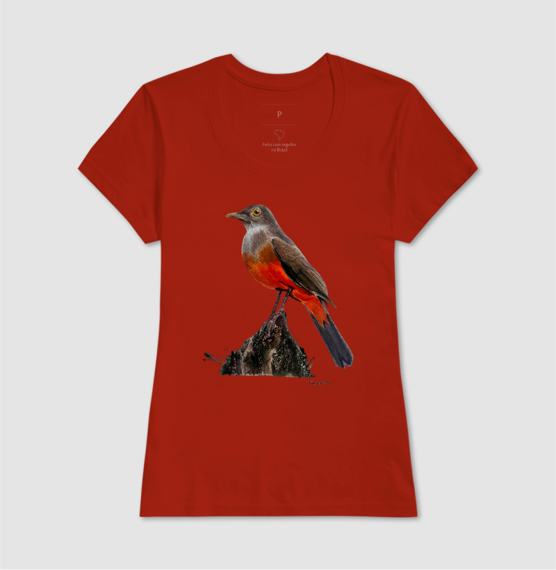 Camiseta Sabiá-Laranjeira – Aves do Brasil - Imagem 11