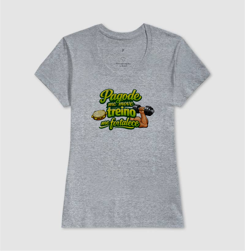 camiseta pagode me move, treino me fortalece - Imagem 9