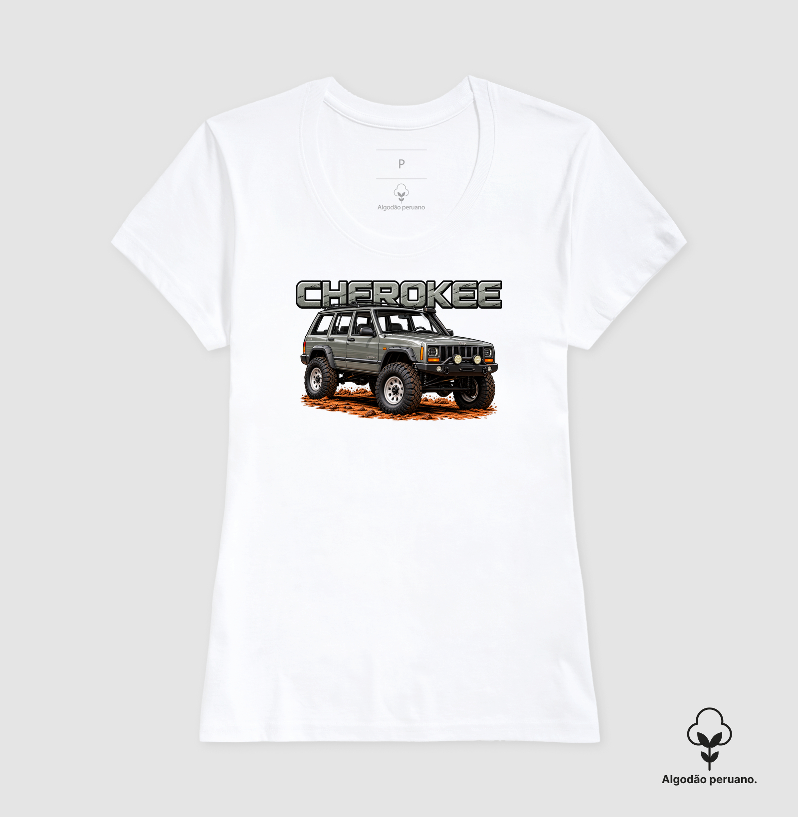 Camiseta em algodão peruano Cherokee - Imagem 8