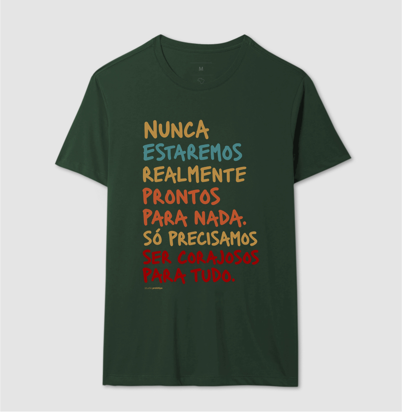 Camiseta Nunca Estaremos Realmente Prontos - Imagem 10