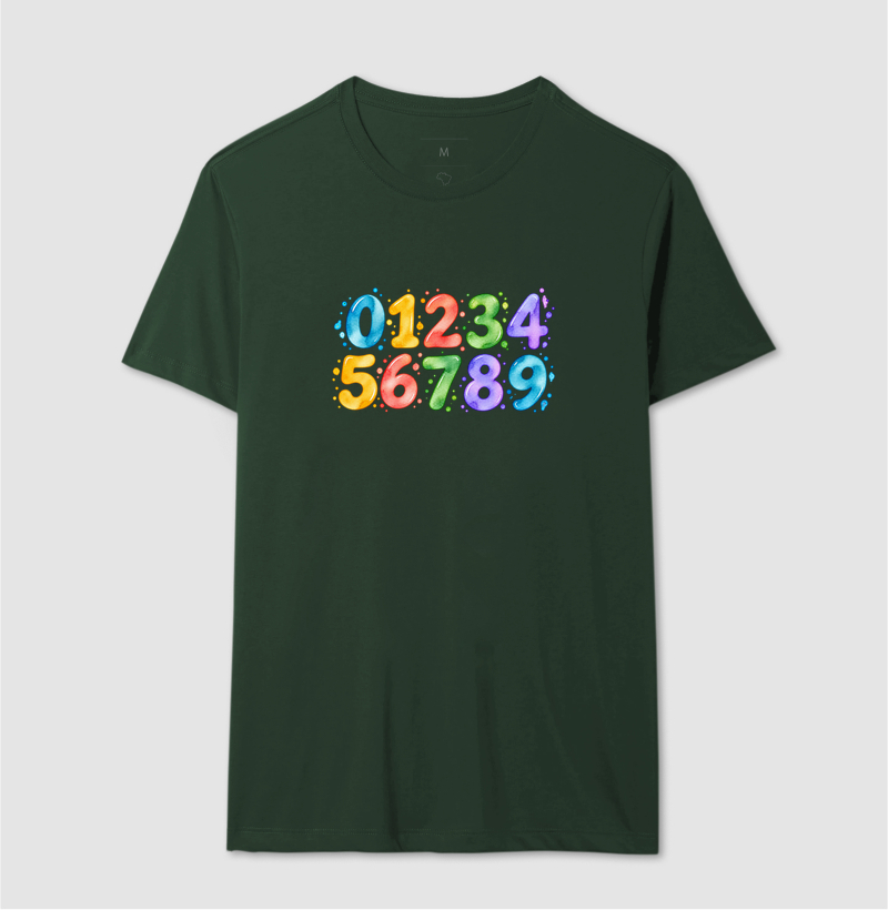 Camiseta Números em Cores - Imagem 15