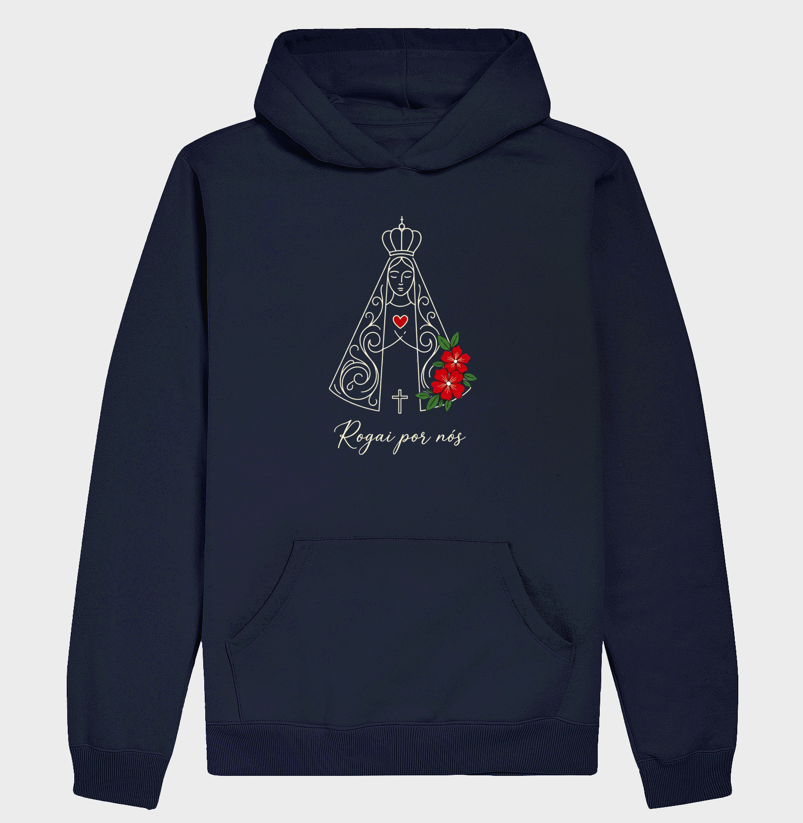Moletom com Capuz Nossa Senhora Aparecida Rosas - Imagem 4