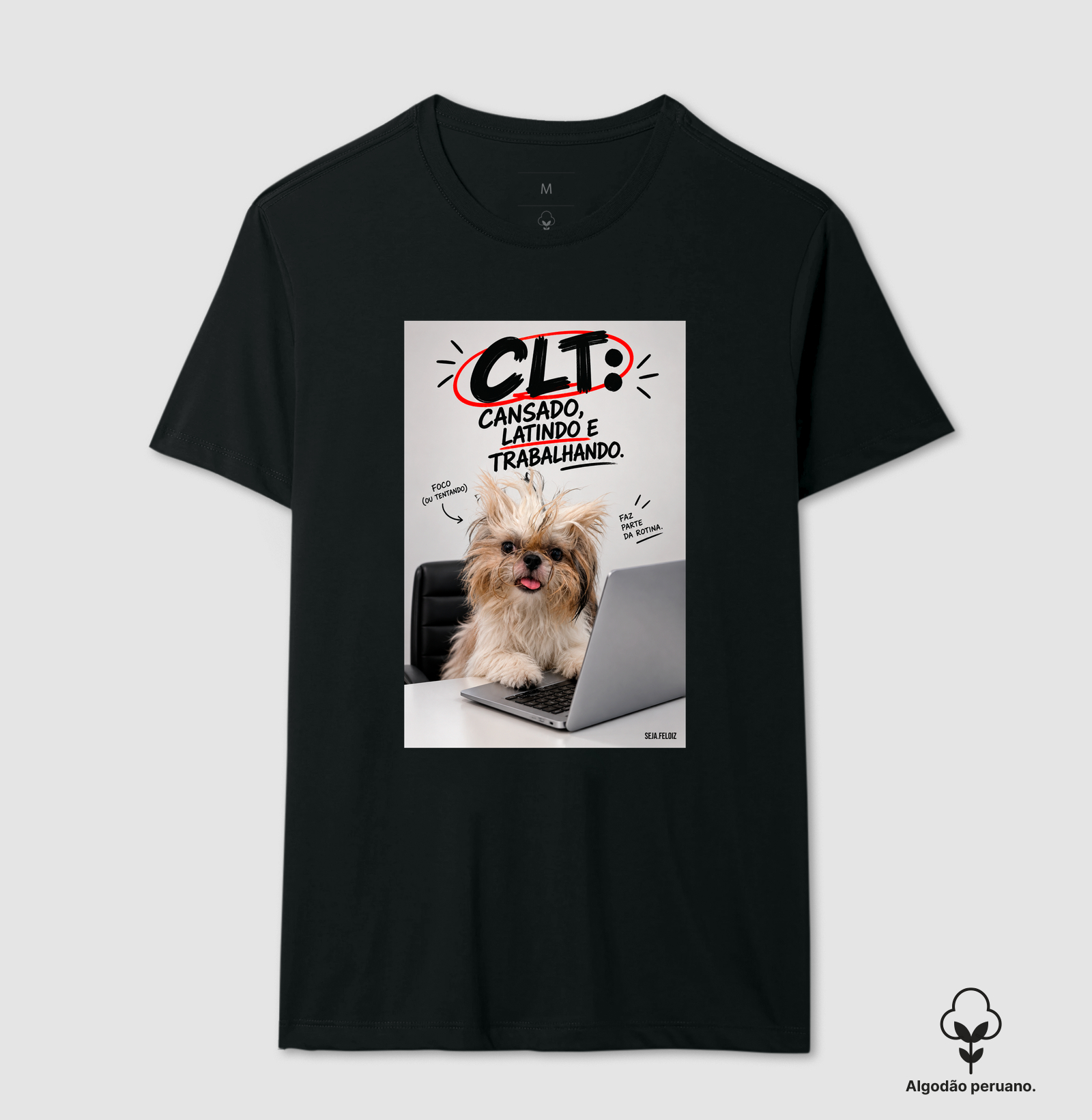 🐶💻 CLT — Cansado, Latindo e Trabalhando! 😂🐾 | Shih Tzu Edition - Imagem 8