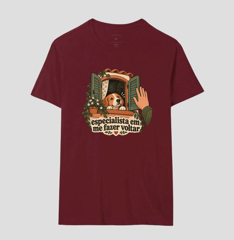 Camiseta Cachorro "especialista em me fazer voltar" | Pelo & Pano - Imagem 18
