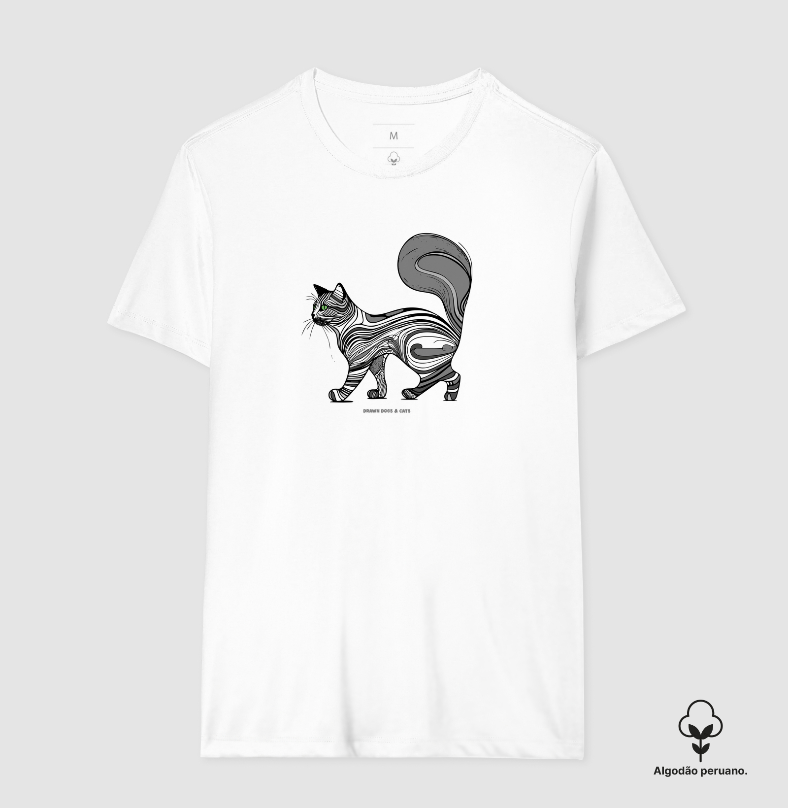Gato cinza de rabo grande - Imagem 8