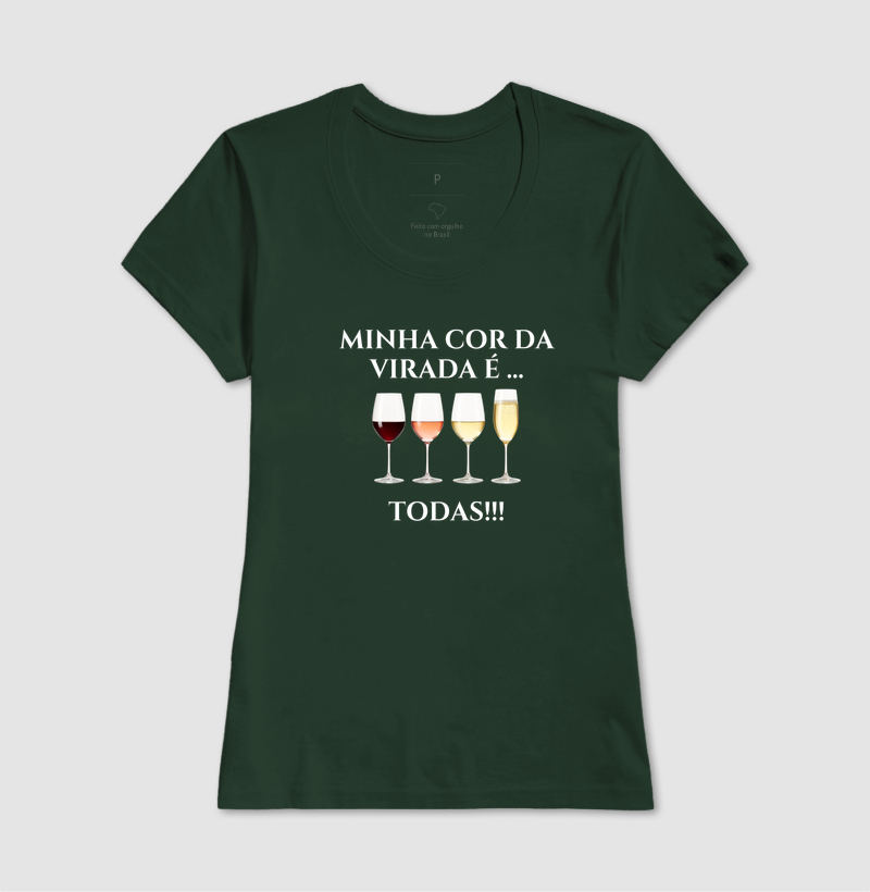  Camiseta Minha Cor da Virada É - Imagem 11