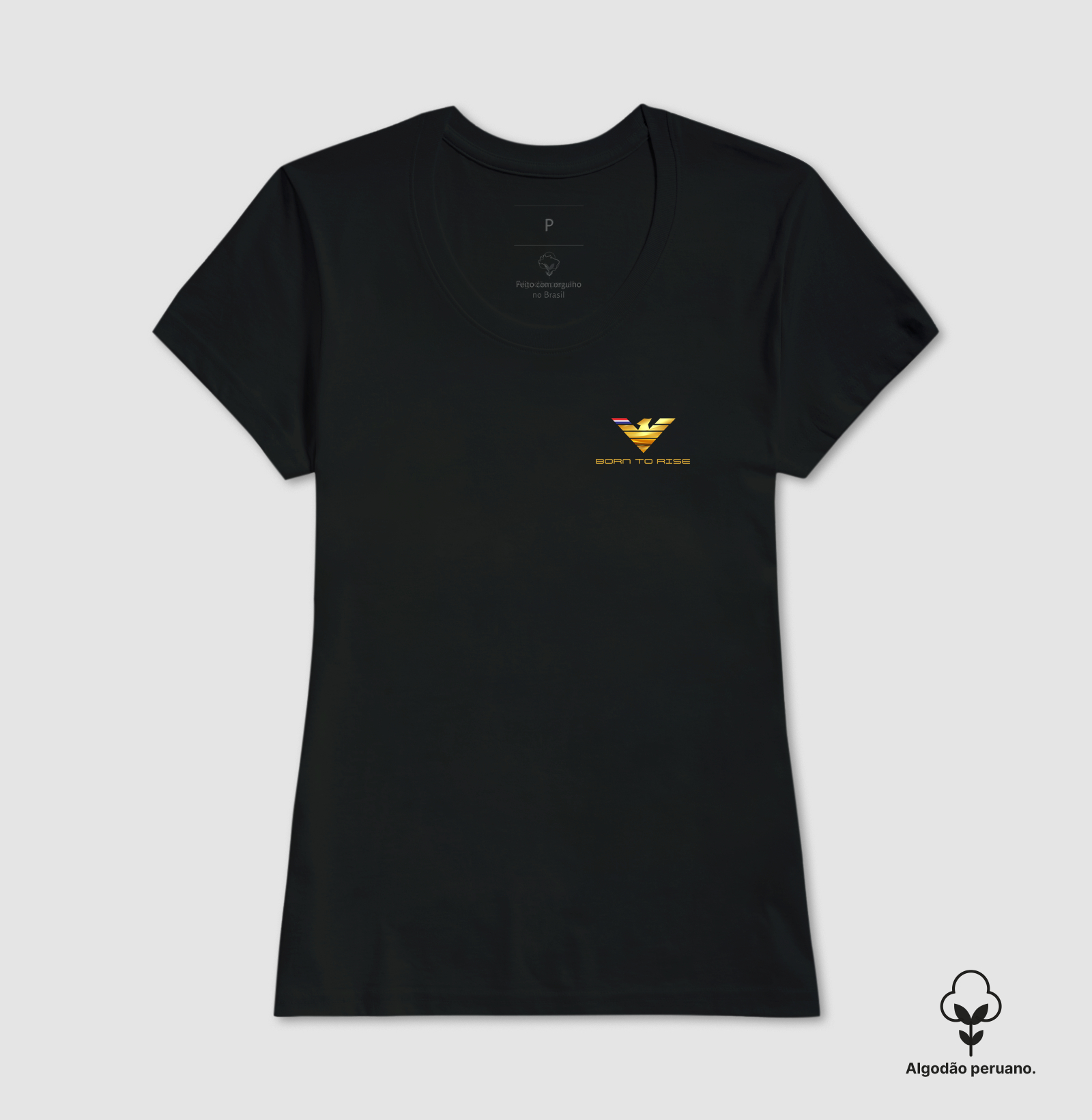 👑🦅 BORN TO RISE | A Grandeza de Quem Nasceu para Conquistar A estampa Born to Rise é uma verdadeira obra de arte que transmite poder, excelência e liderança. Com uma águia majestosa em dourado reluzente, símbolo universal de visão, liberdade e força, esta criação representa aqueles que não se contentam com o comum e estão sempre em busca de voos mais altos. - Imagem 4