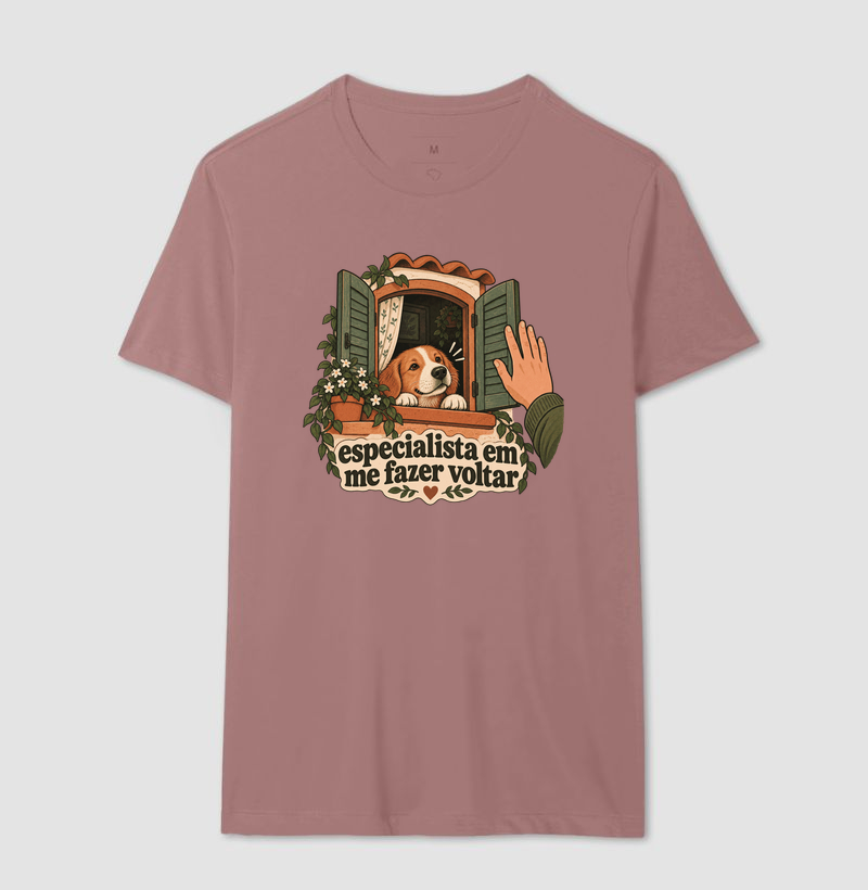 Camiseta Cachorro "especialista em me fazer voltar" | Pelo & Pano - Imagem 16