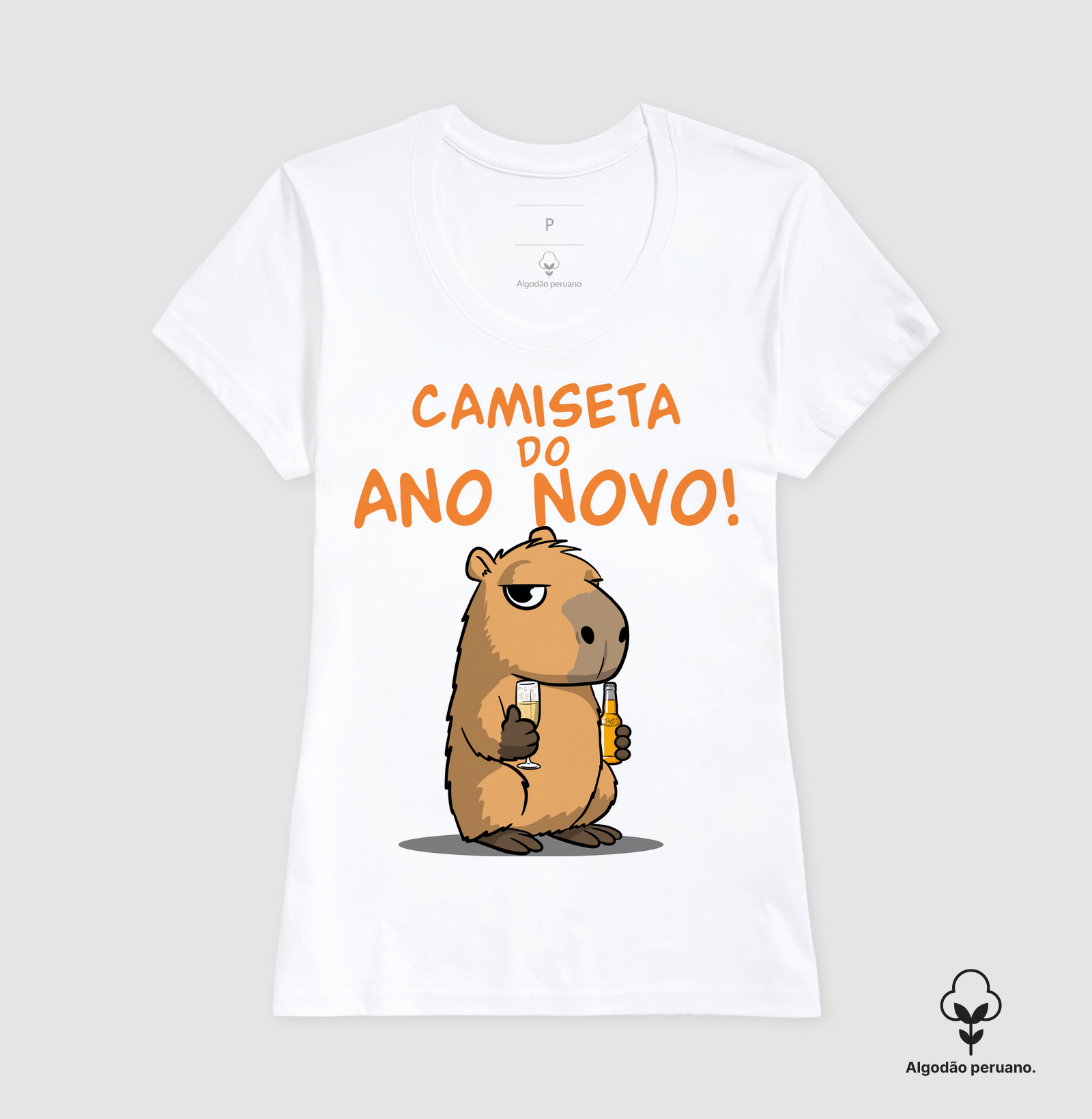 Camiseta Capivara Ano Novo - Imagem 5