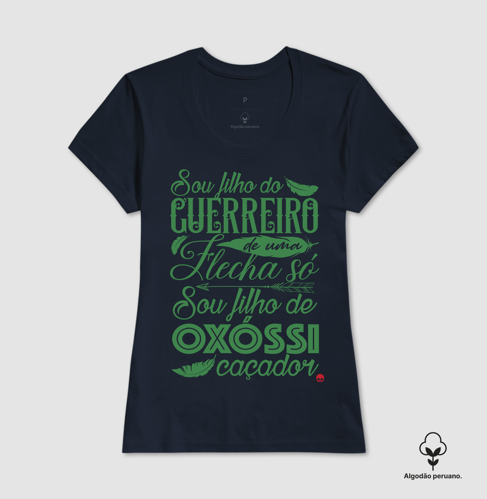 Camiseta Umbanda Oxóssi - Sou filho de um Guerreiro - Imagem 8