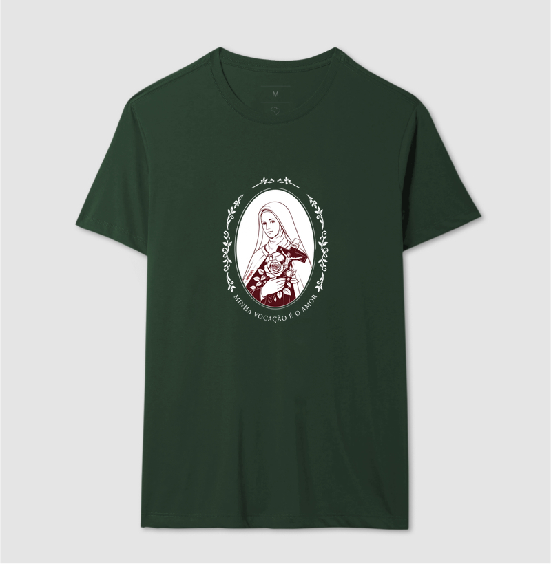 T-shirt Clássica Unissex - Santa Teresinha do Menino Jesus - Imagem 4