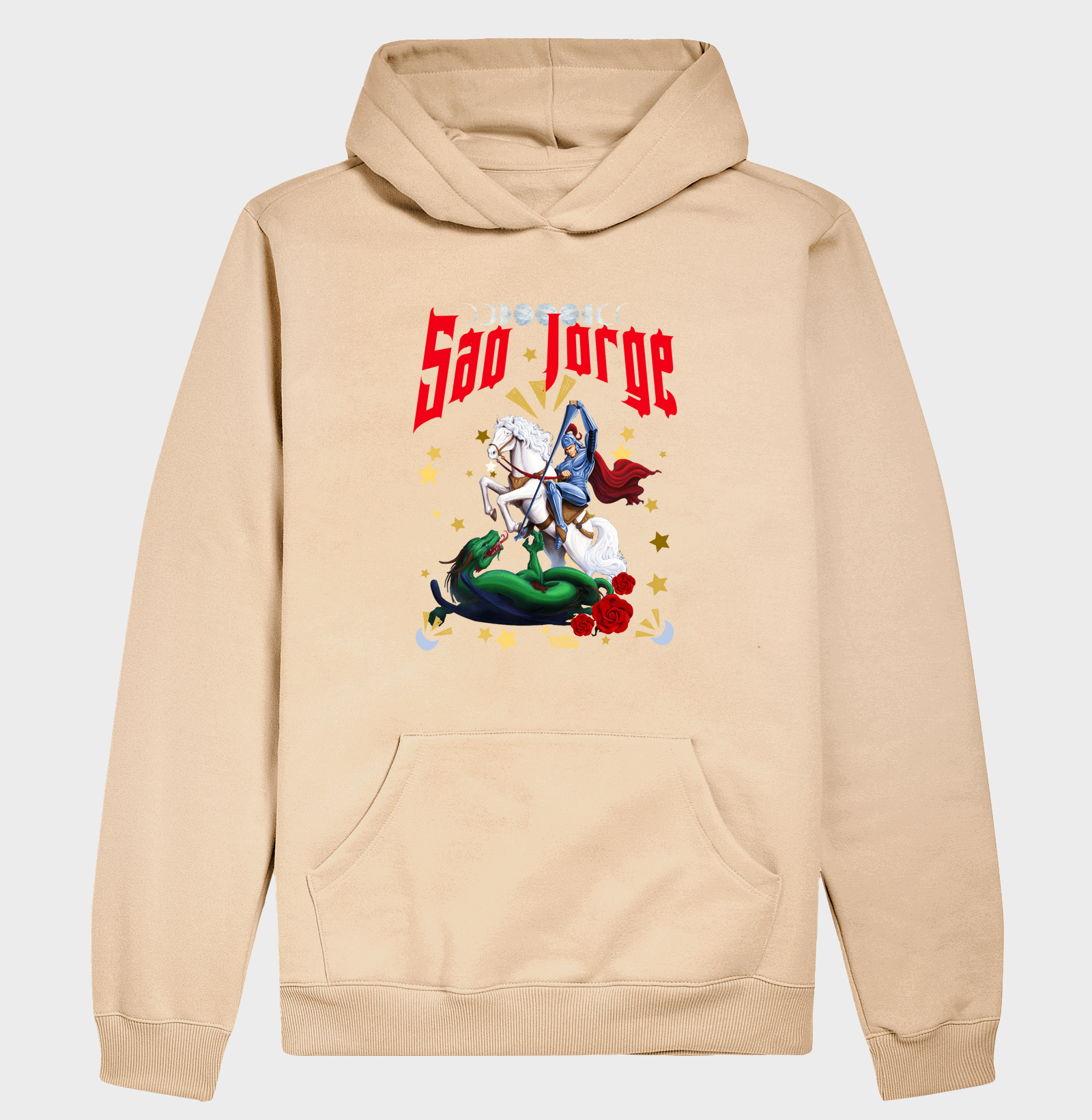 Hoodie Moletom São Jorge Estrelas Maria Patuá