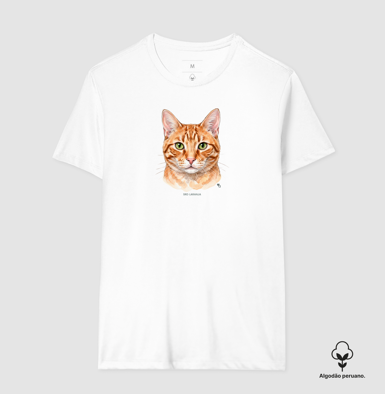 Gatos - SRD Laranja - Algodão Peruano - Imagem 7