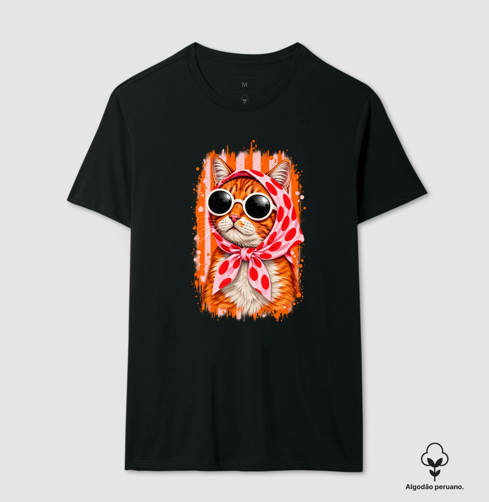 Gato Fashion Retrô Laranja  - Imagem 2
