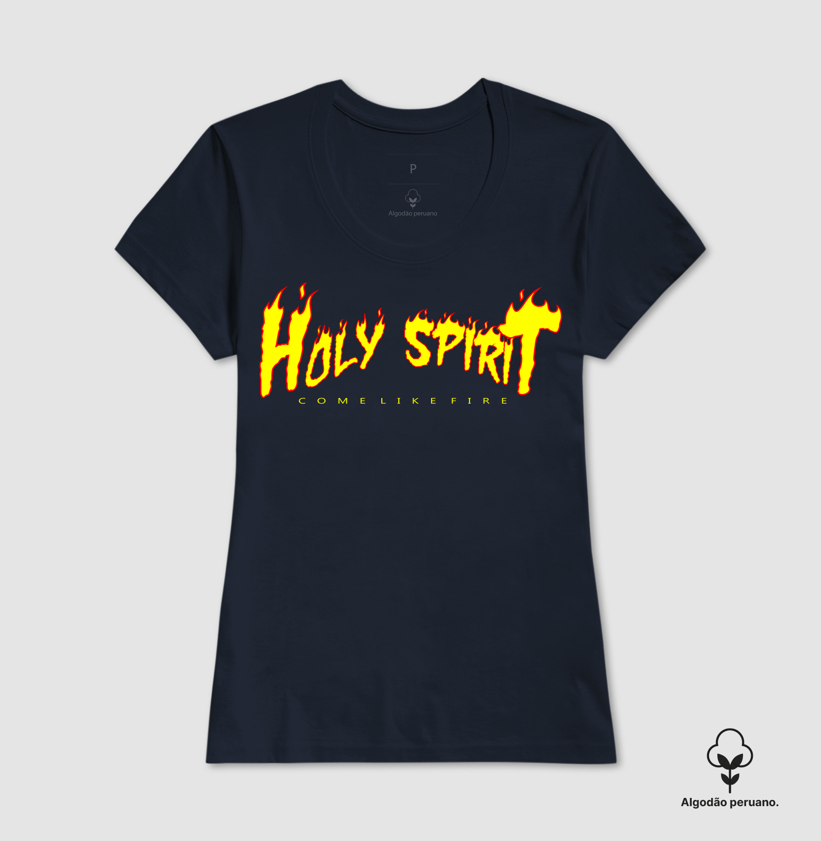 Camiseta Algodão Peruano Cristã Holy Spirit Espírito Santo - Imagem 7