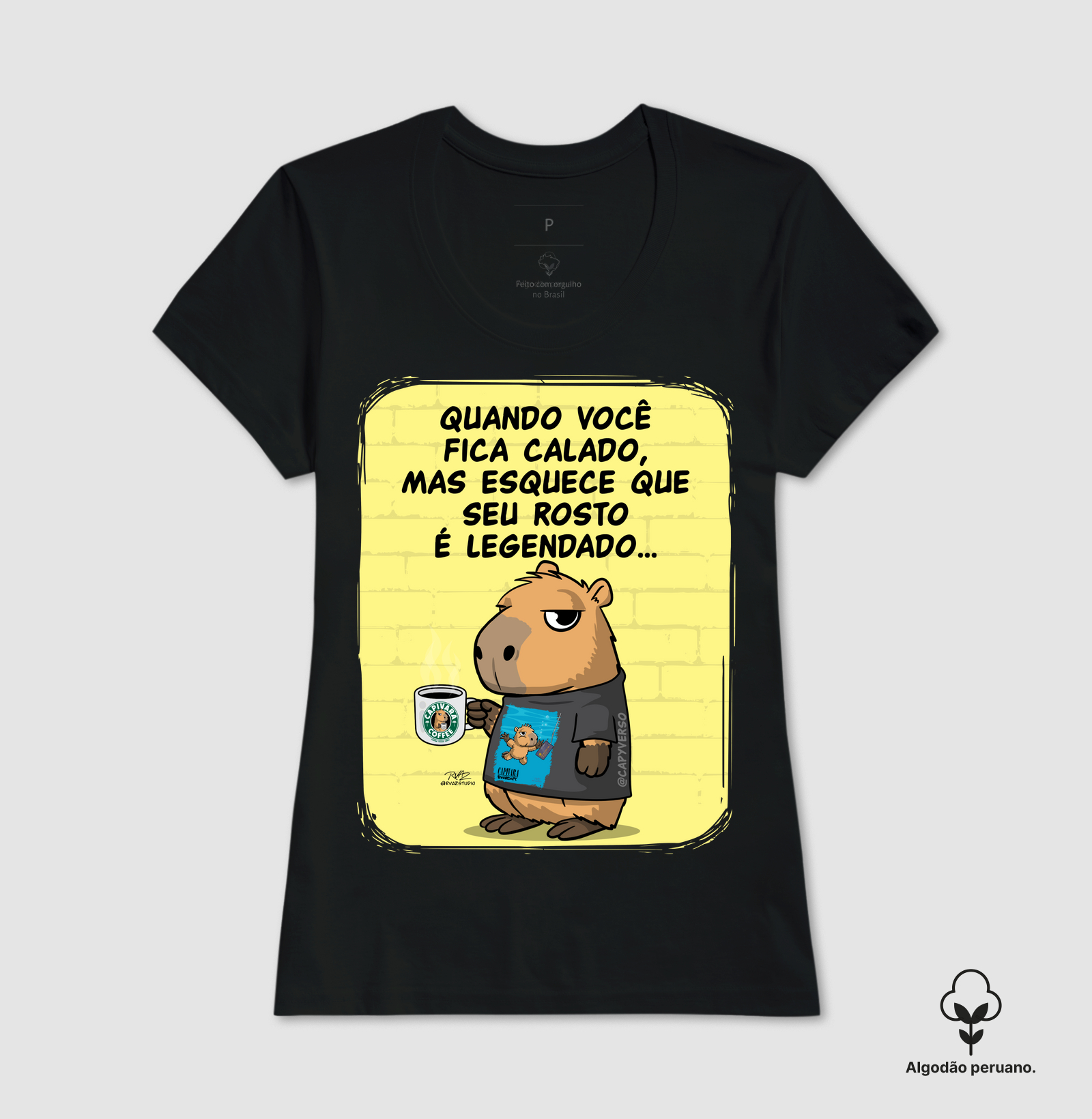 Camiseta Capivara Legendado - Imagem 2