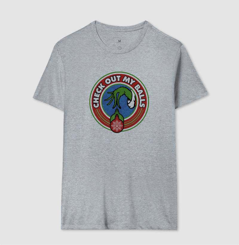 Camiseta Grinch Olha as Minhas Bolas - Imagem 8
