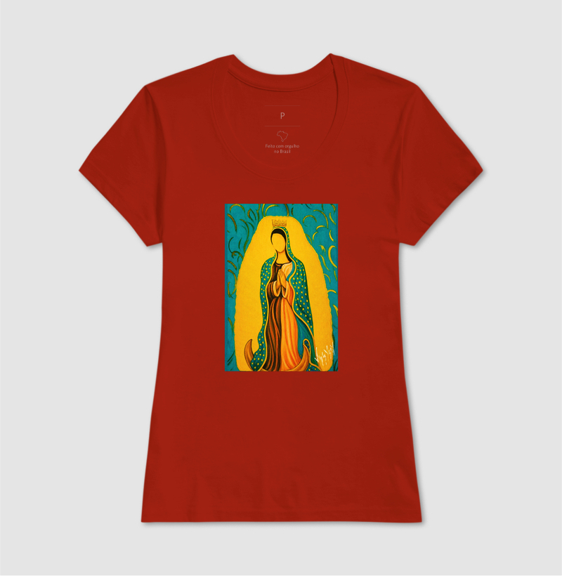 Camiseta Nossa Senhora de Guadalupe Arte Sacra - Imagem 9