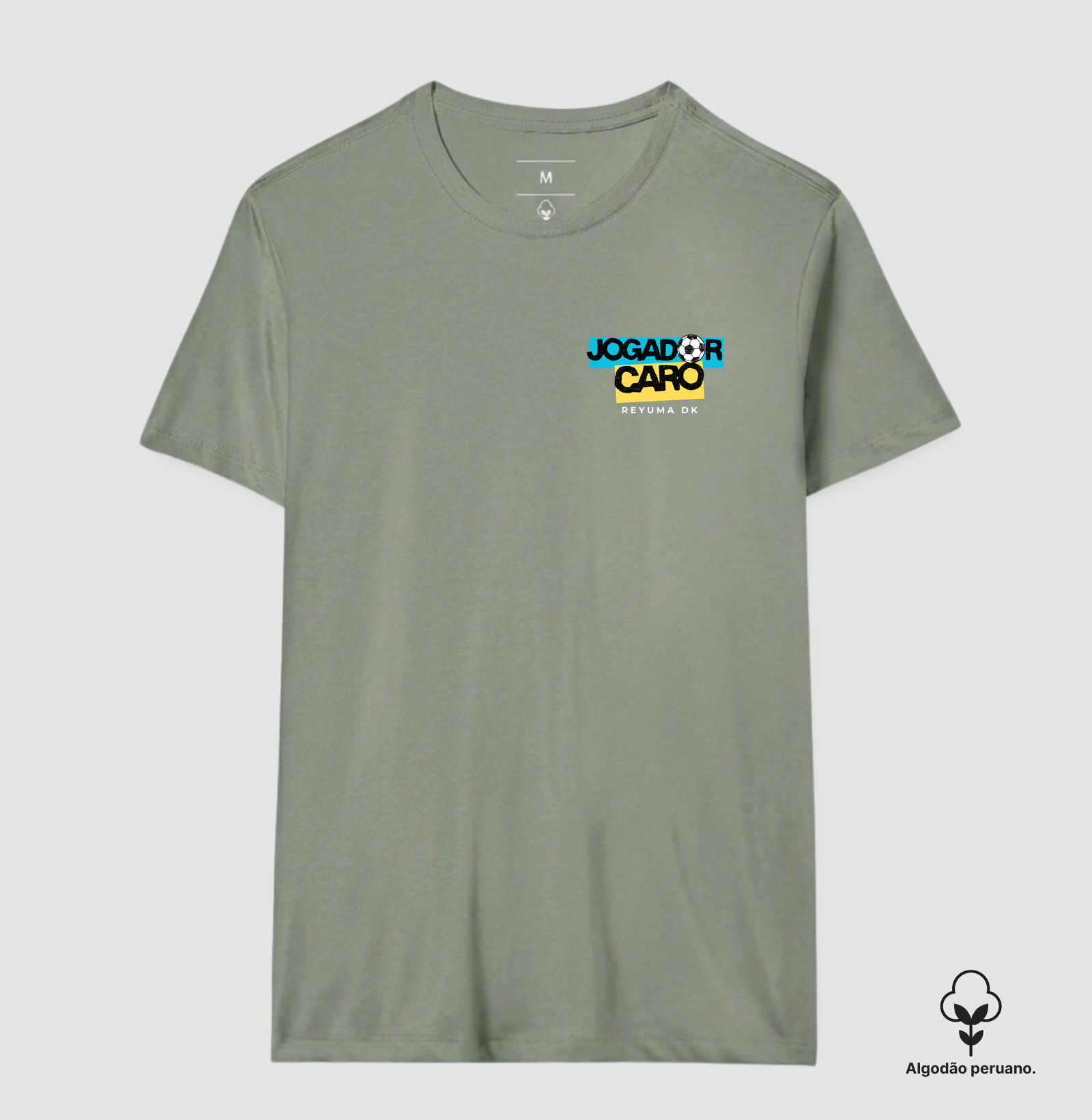"Jogador Caro" - Futebol - Camiseta Algodão Peruano Masculina, Feminina e Babylook - Imagem 8
