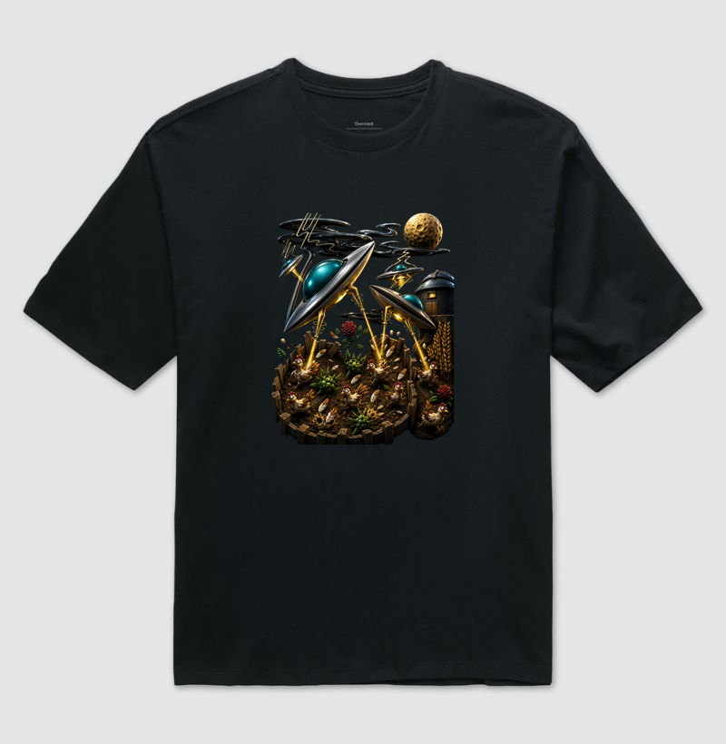 Camiseta Oversized Invasão no Galinheiro - Imagem 5