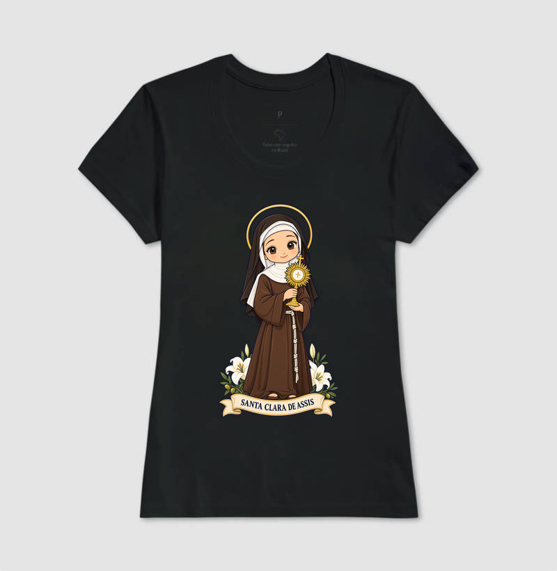 Santa Clara de Assis estilo chibi - Imagem 3