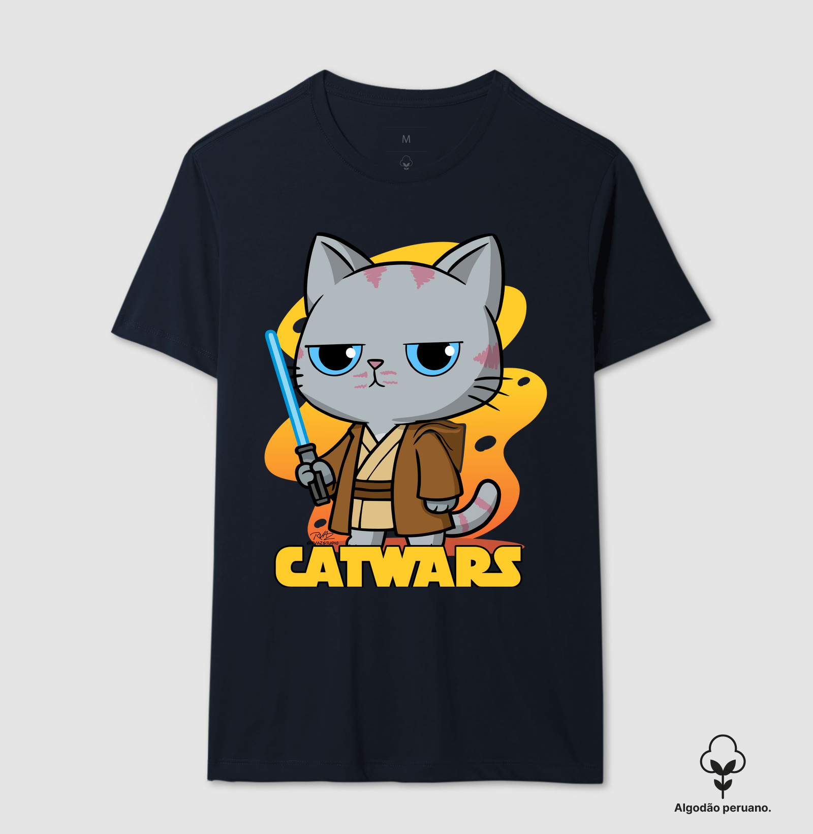 Camiseta Gato Sincero Jedi - Imagem 6