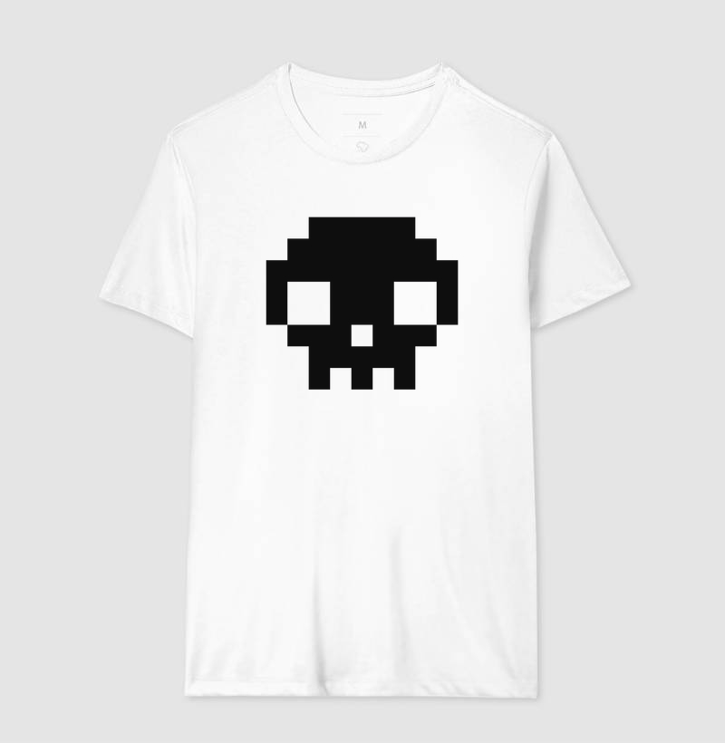 Camiseta Pixel Caveira - Imagem 4