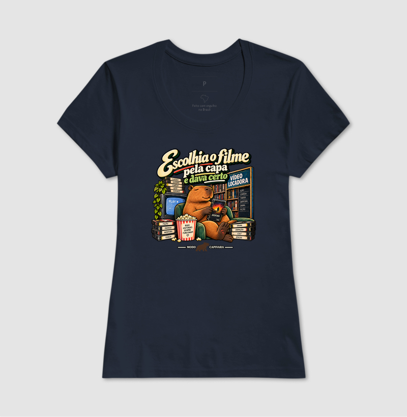 ESCOLHIA O FILME PELA CAPA E DAVA CERTO - Modo capivara - Camiseta - Imagem 9