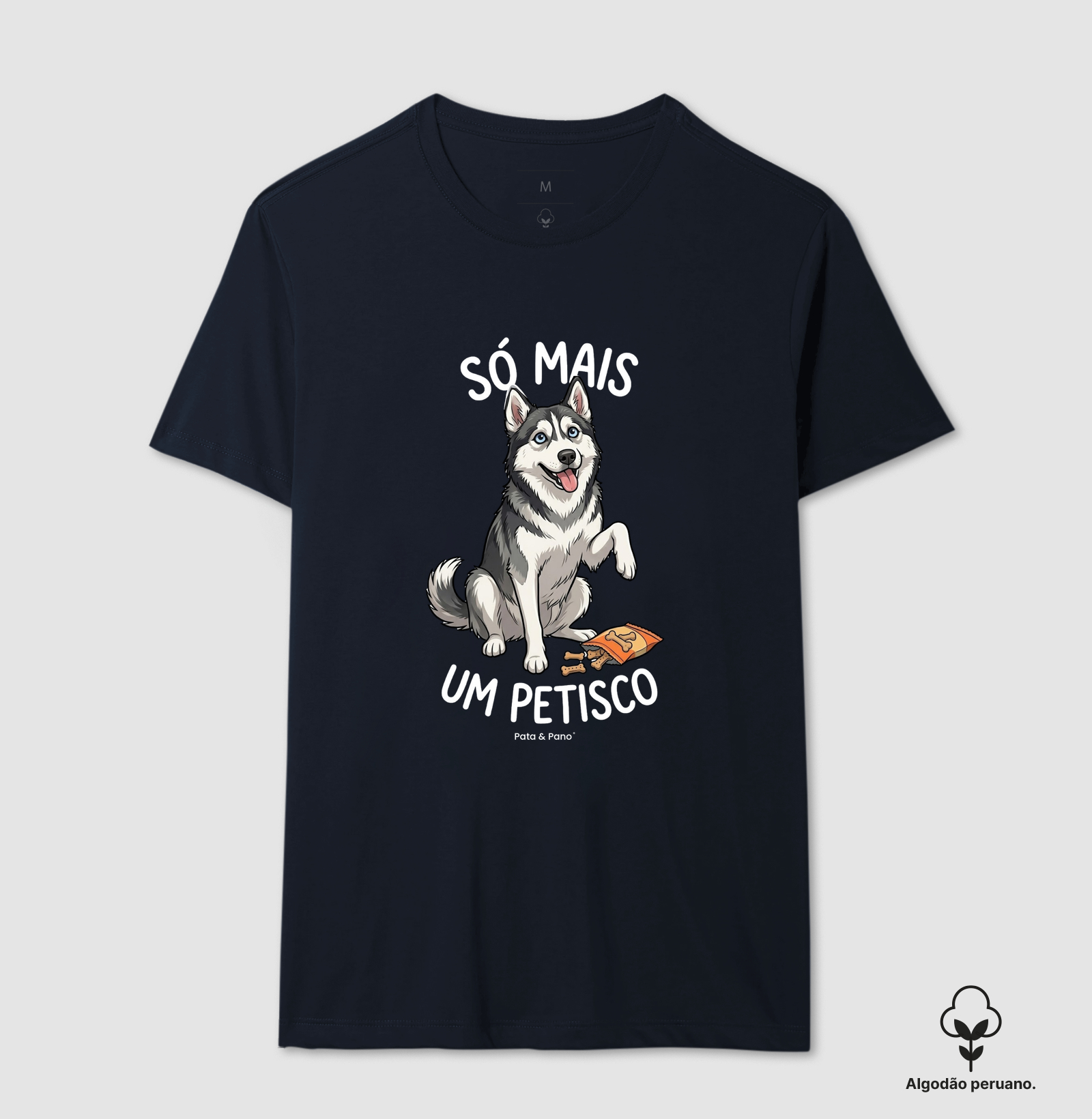 CAMISETA ALGODÃO PERUANO HUSKY PETISCO - Imagem 3