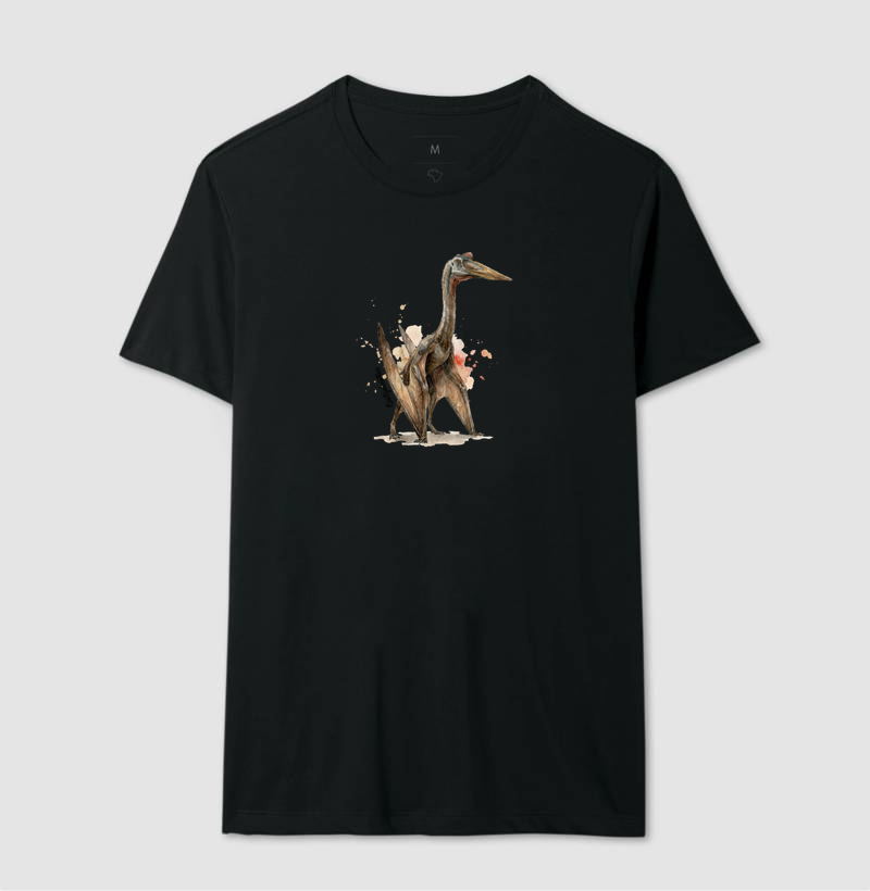  Camiseta Dinossauro Quetzalcoatlus Algodão Premium Dinoloco  - Imagem 2