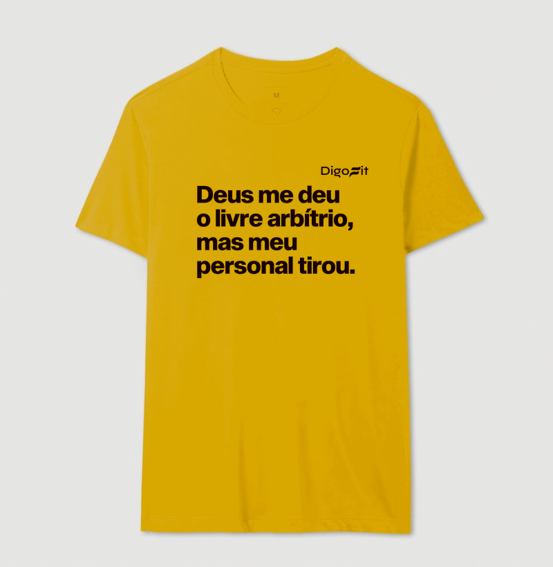 CAMISETA ACADEMIA MEU PERSONAL TIROU MEU LIVRE ARBÍTRIO - Imagem 14