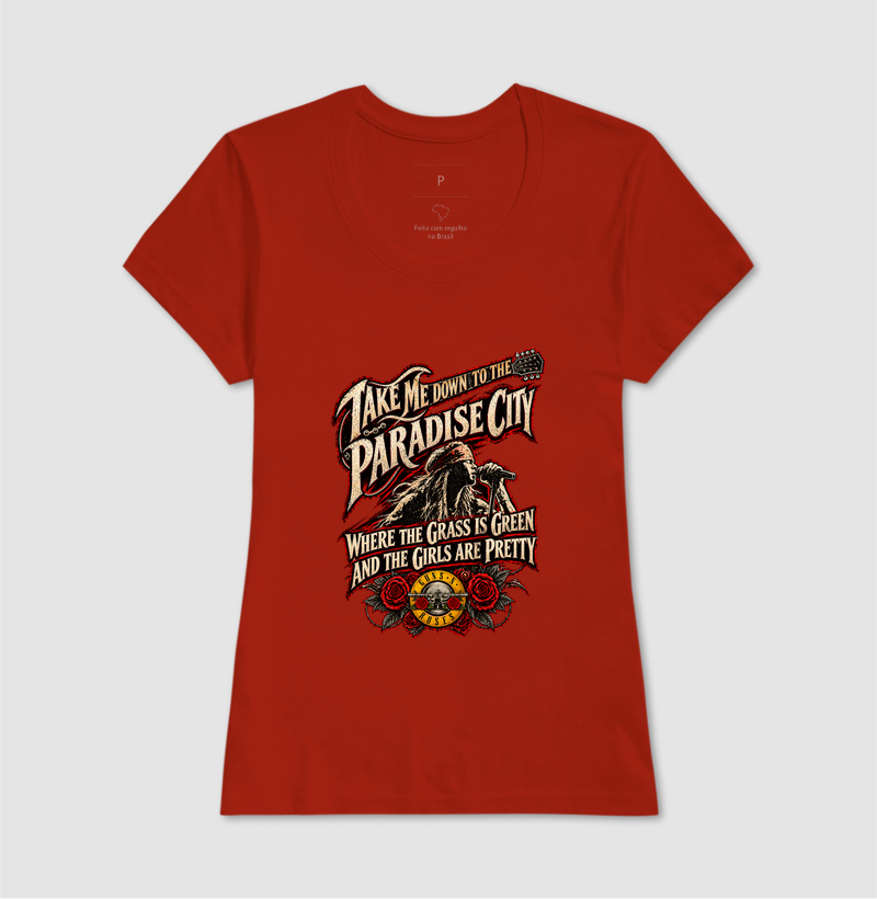 Camiseta Rock Paradise City – Guitarra e Rosas | Iron Malte - Imagem 11