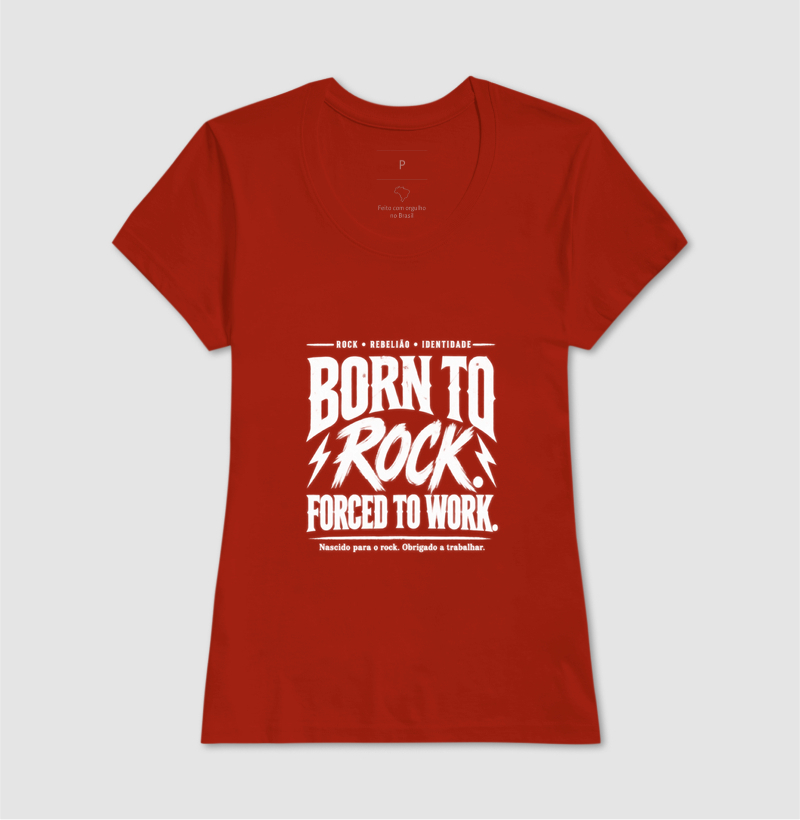 Camiseta Born to Rock Forced to Work – Rock Vintage - Imagem 11