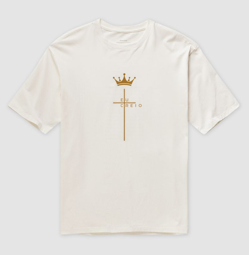 Eu Creio — Camiseta Oversized - Imagem 4