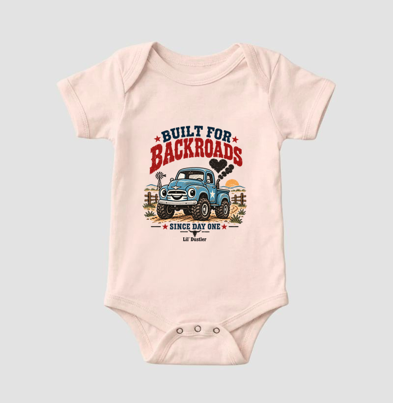 Country Built for Backroads Lil’ Dustler 100% Algodão - Imagem 5