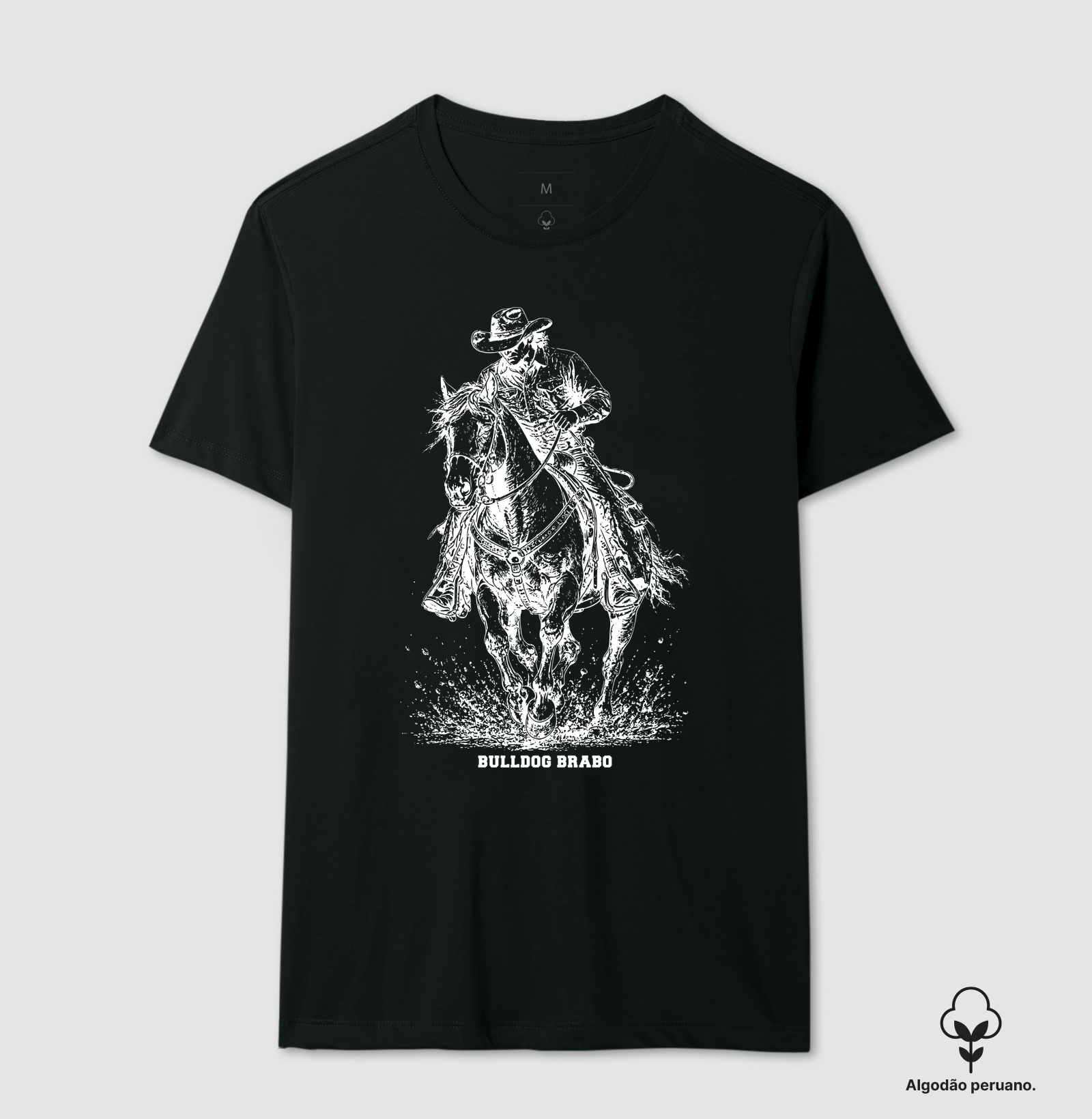 Cowboy Riding Horse Bulldog Brabo - Imagem 5