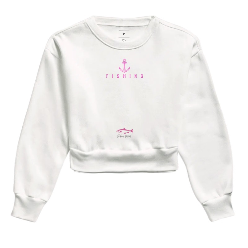 MOLETOM CROPPED ESSENCE PINK