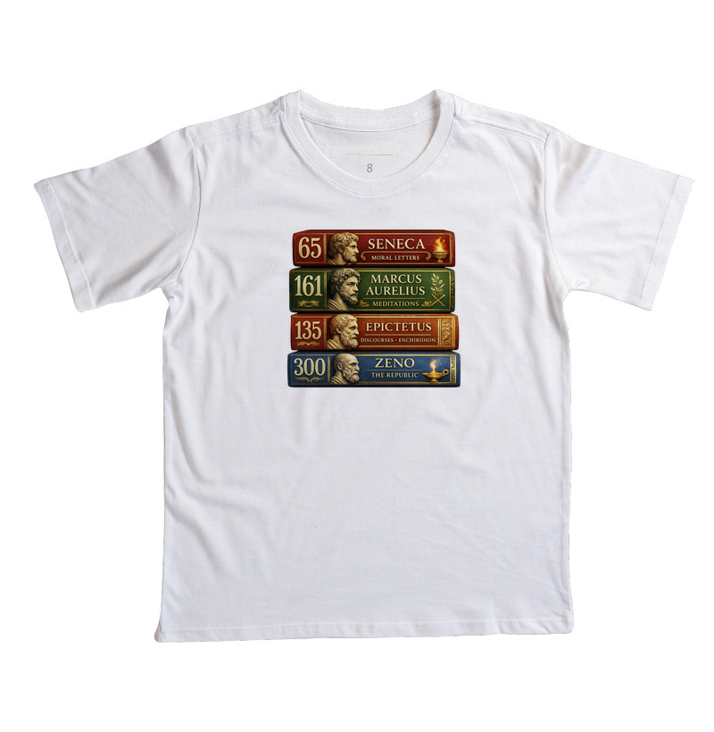 Camiseta Estoicismo "Stoic Library" - Imagem 7