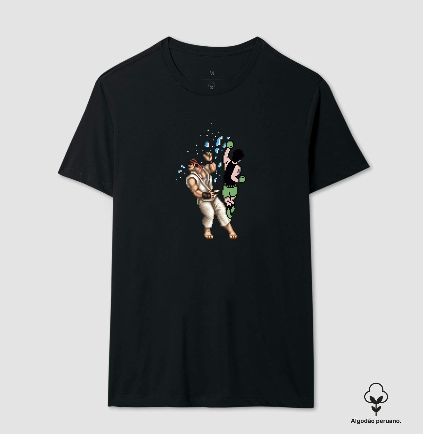 Camiseta Algodão Peruano Luta de Pixel - Ryu - Imagem 3