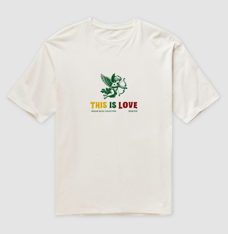 Camiseta This Is Love! Coleção Reggae. Unissex. Algodão Premium. - Imagem 4