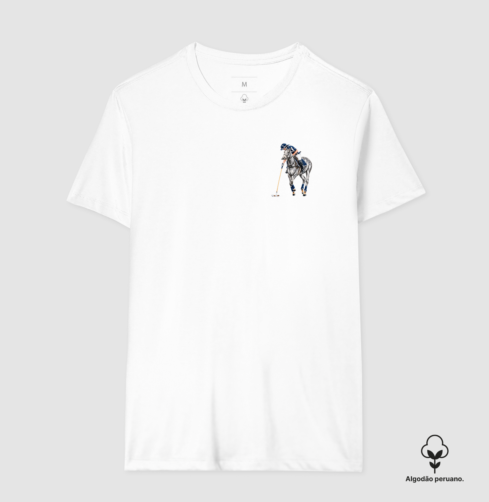 Polo - Tordilho Blue&White (Peito) - Imagem 4