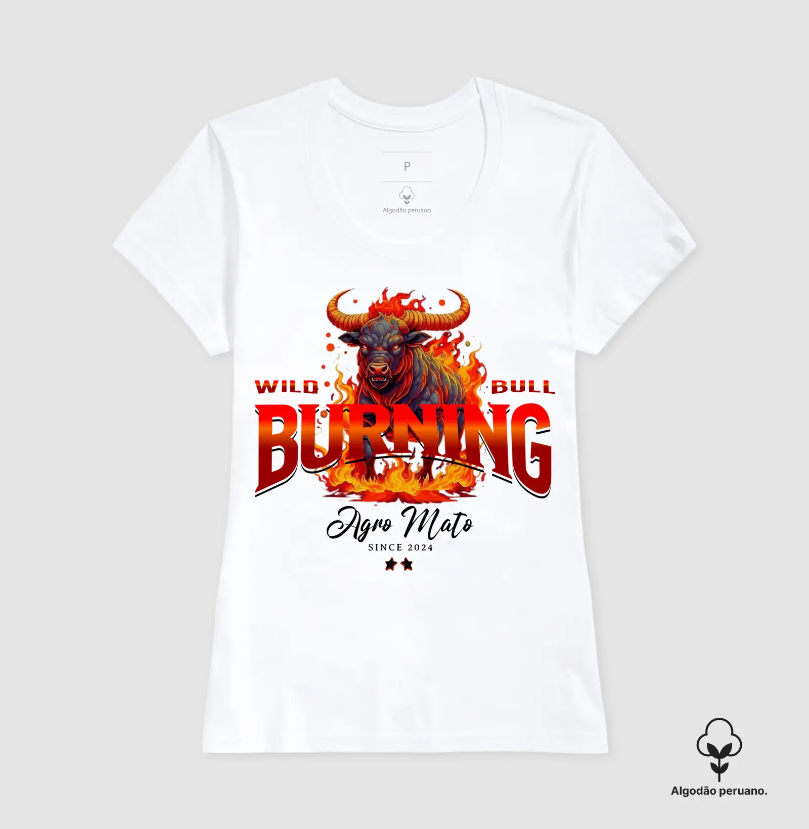 Camiseta Algodão Peruano Wild Bull - Imagem 3