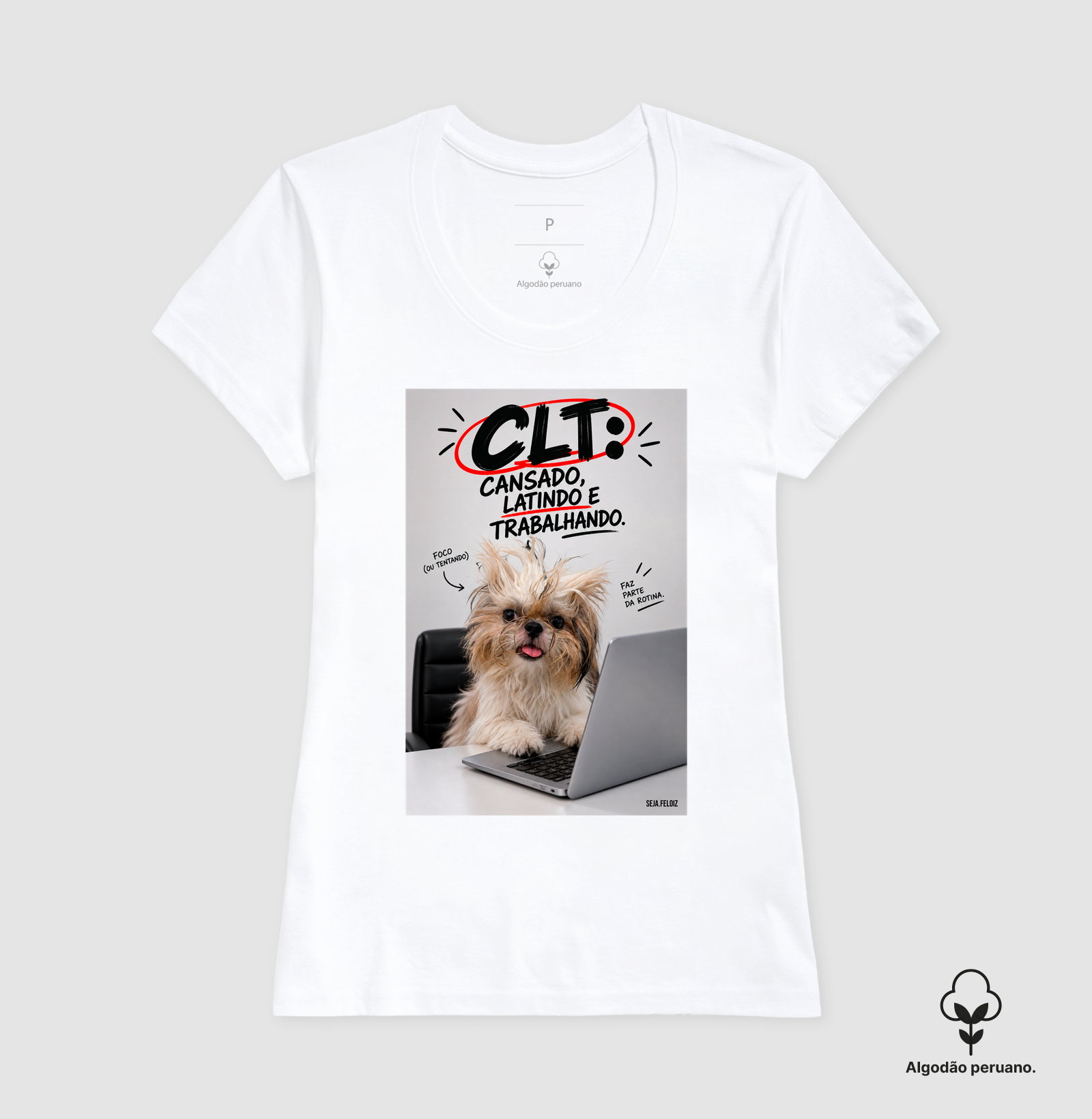 🐶💻 CLT — Cansado, Latindo e Trabalhando! 😂🐾 | Shih Tzu Edition - Imagem 7