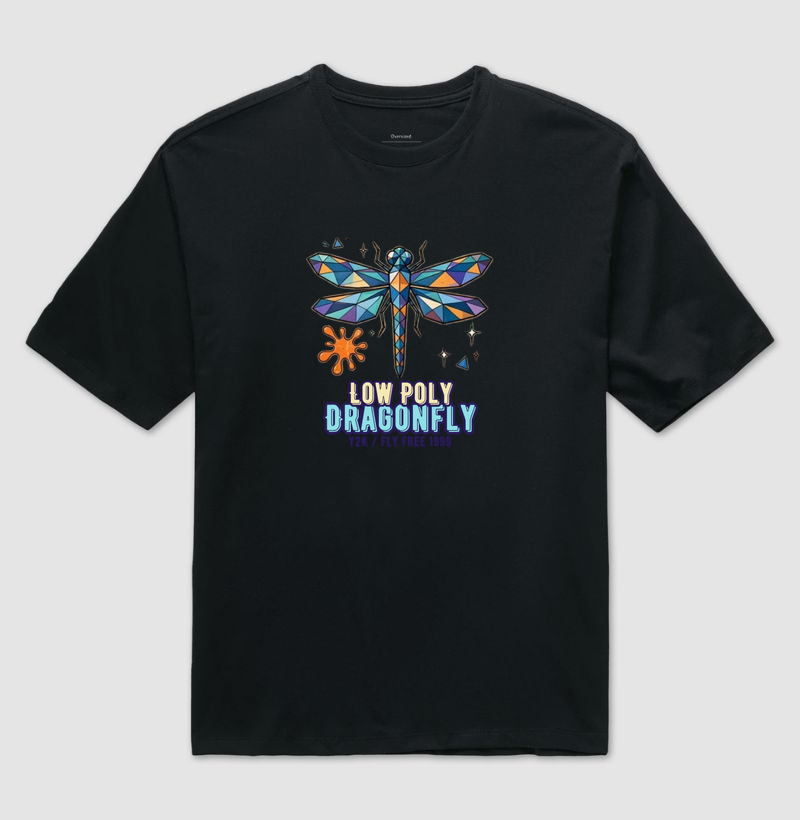 Camiseta Y2K Low Poly Dragonfly - Imagem 2
