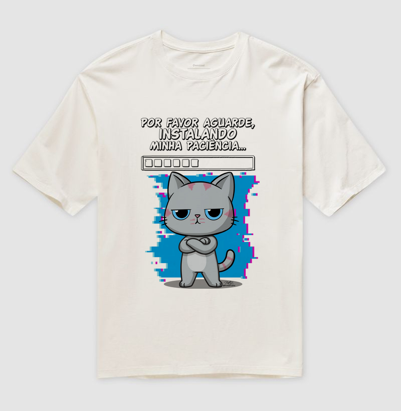 Camiseta Gato Sincero Paciência - Imagem 4