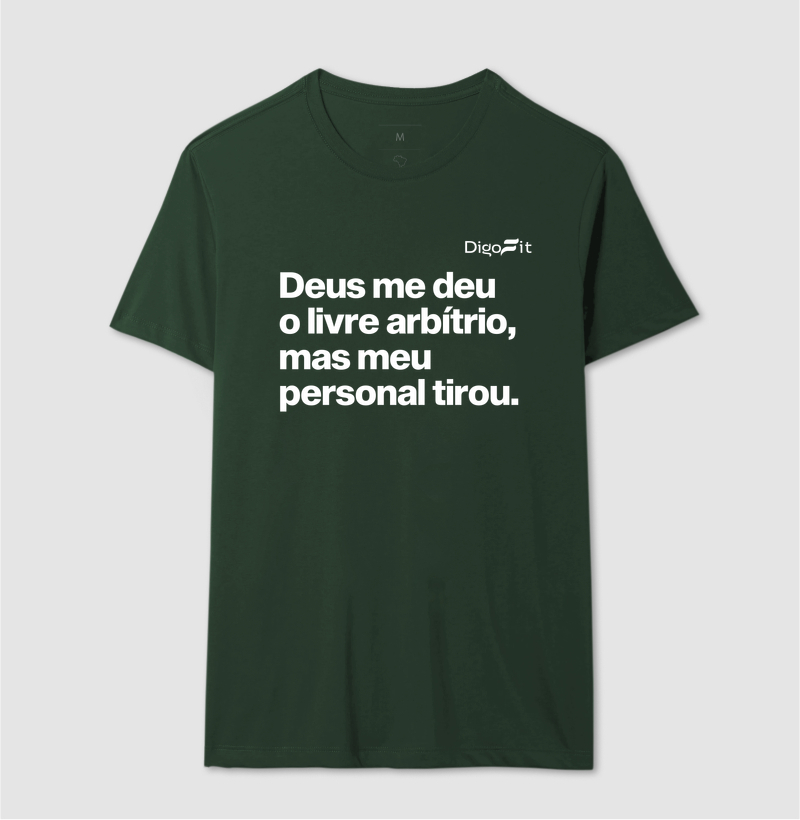 CAMISETA ACADEMIA MEU PERSONAL TIROU MEU LIVRE ARBÍTRIO - Imagem 12