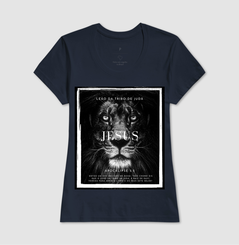 Camiseta Cristã Leão da Tribo de Judá - Imagem 7