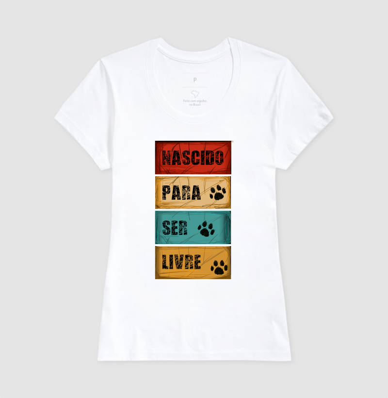 Camiseta Nascido para Ser Livre - Imagem 8