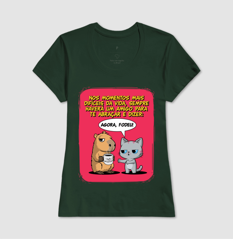 Camiseta Capivara e Gato Amigos - Imagem 13
